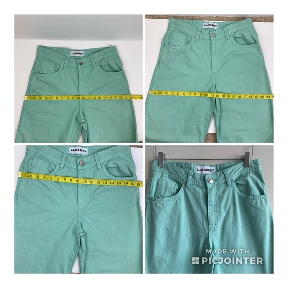 LF MARKEY Big Boys Jeans High rise straight Mint - Picture 8 of 8